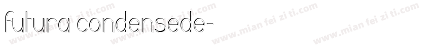 futura condensede字体转换